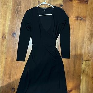 Elegant Black Wrap Dress